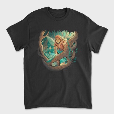 Fairy Forest Fantasy, Tricou Barbati (Unisex)