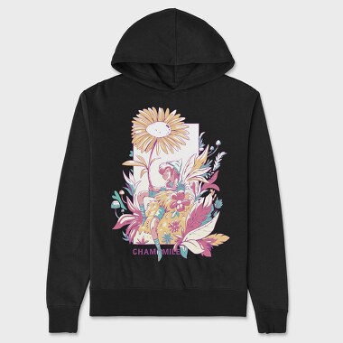 Fairy In Chamomile Flower Field Fairycore, Hanorac Oversize Barbati (Unisex)