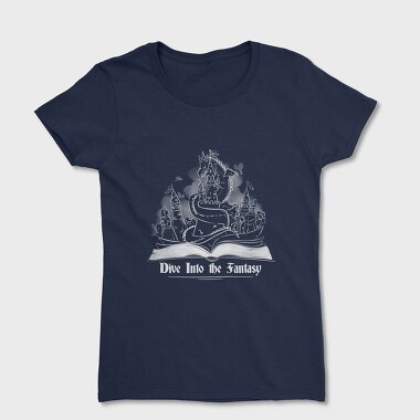 Fantasy Book Children Into The, Tricou Femei