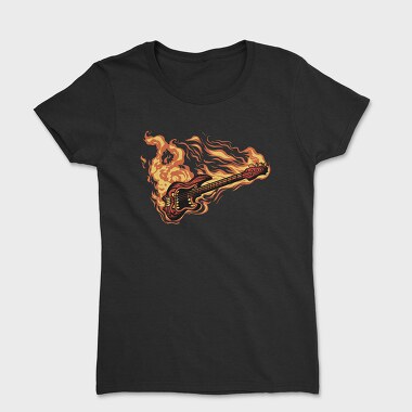 Fire Bass Guitar Devil, Tricou Femei