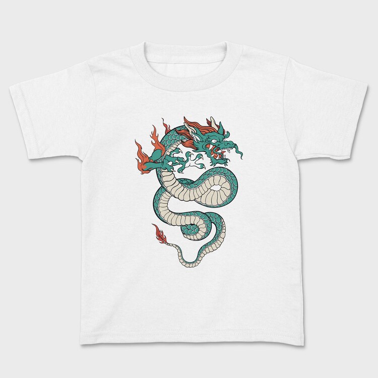 Fire Flames Dragon, Tricou Copii