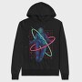 Floating Astronaut Neon Psicodelic, Hanorac Oversize Barbati (Unisex)