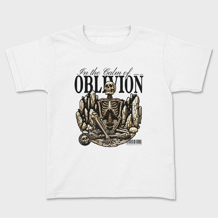 Oblivion Skeleton Quote, Tricou Copii