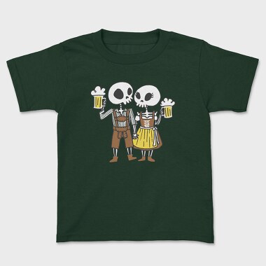Oktoberfest Skeleton Couple, Tricou Copii