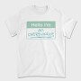 Overthinker Name Tag Hello I M An Overthinker, Tricou Barbati (Unisex)