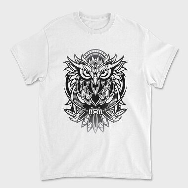 Owl Bird Animal Tribal, Tricou Barbati (Unisex)