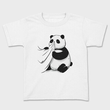 Panda Bear Animal Eating Shirt Cute, Tricou Copii