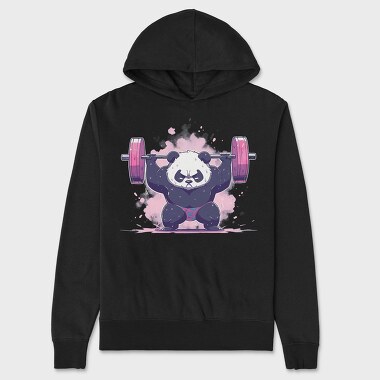 Panda Lifting Weights, Hanorac Oversize Barbati (Unisex)