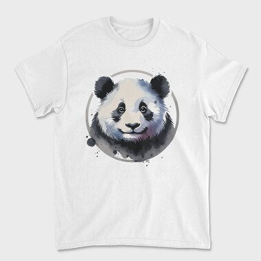Panda Watercolor Mug, Tricou Barbati (Unisex)