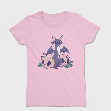 Pastel Goth Bat Cat Cute, Tricou Femei