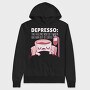 Depresso Coffee Quote, Hanorac Oversize Barbati (Unisex)