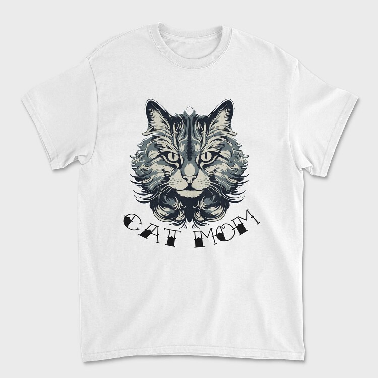 Detailed Cat Mom, Tricou Barbati (Unisex)