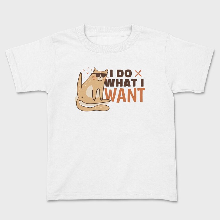 Do What I Want Funny Cat Sunglasses Creators Ep, Tricou Copii