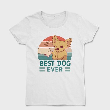 Dog And Human Retro Sunset Best Ever, Tricou Femei