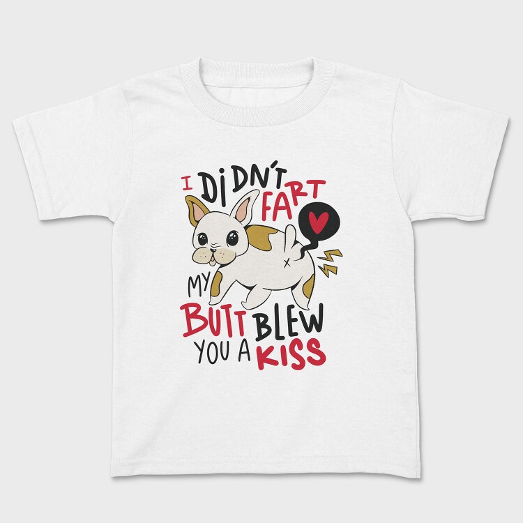 Funny Fart French Bulldog, Tricou Copii