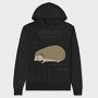 Funny Hedgehog Anatomy Meme, Hanorac Oversize Barbati (Unisex)