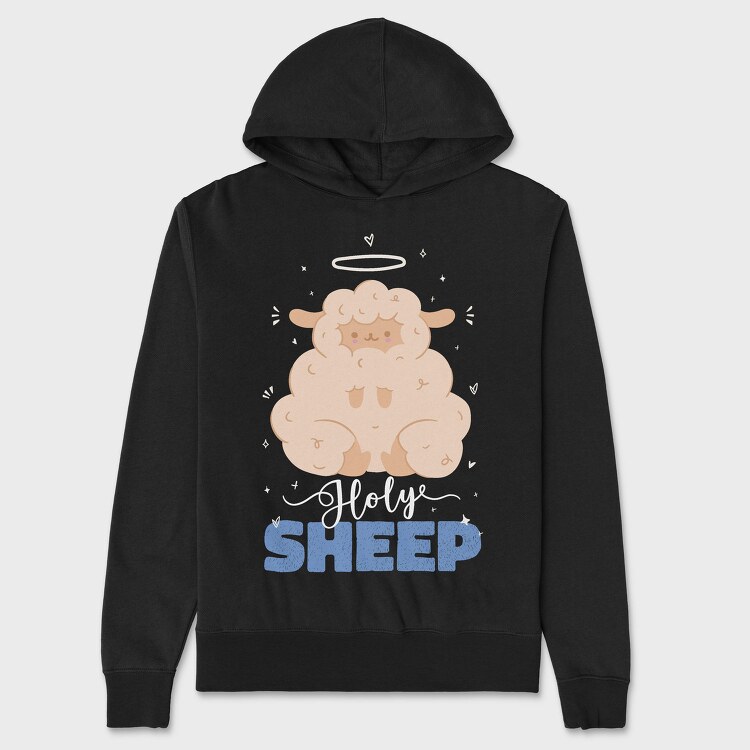 Funny Holy Sheep, Hanorac Oversize Barbati (Unisex)