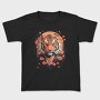 Floral Japanese Tiger Japanesse, Tricou Copii