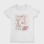 Floral Ornamental Moon Decoration, Tricou Femei