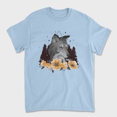 Floral Wolf Mug, Tricou Barbati (Unisex)