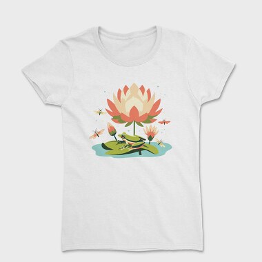 Flower And Frog Lotus, Tricou Femei
