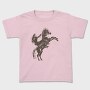 Girl Equitation Horse Two Feet, Tricou Copii