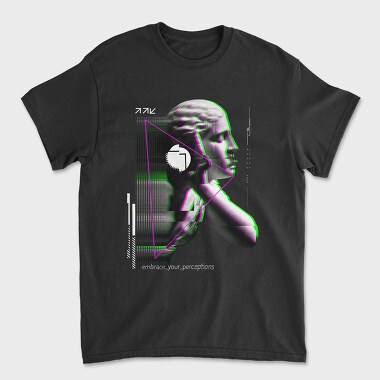 Glitch Sculpture, Tricou Barbati (Unisex)