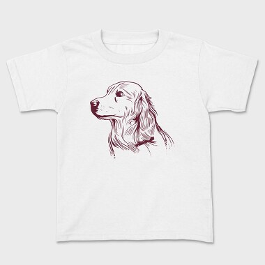 Golden Retriever Dog, Tricou Copii