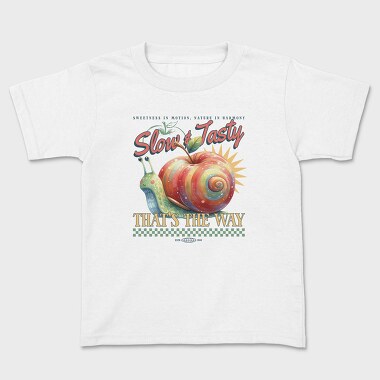 Slow And Tasty Apple Snail, Tricou Copii