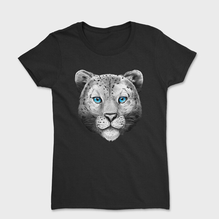 Snow Leopard Portrait, Tricou Femei