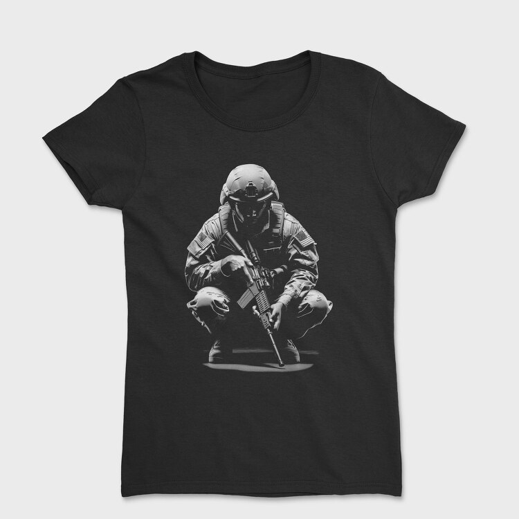 Soldier Crouching, Tricou Femei