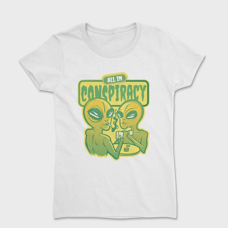 Space Aliens Playing Poker, Tricou Femei