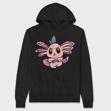 Gamer Axolotl Gamesolotl, Hanorac Oversize Barbati (Unisex)