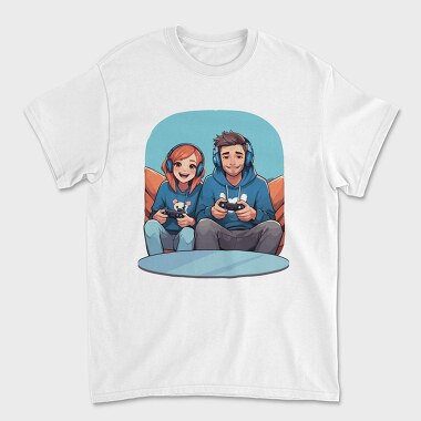 Gamers Playing, Tricou Barbati (Unisex)