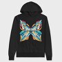 Geometric Butterfly, Hanorac Oversize Barbati (Unisex)