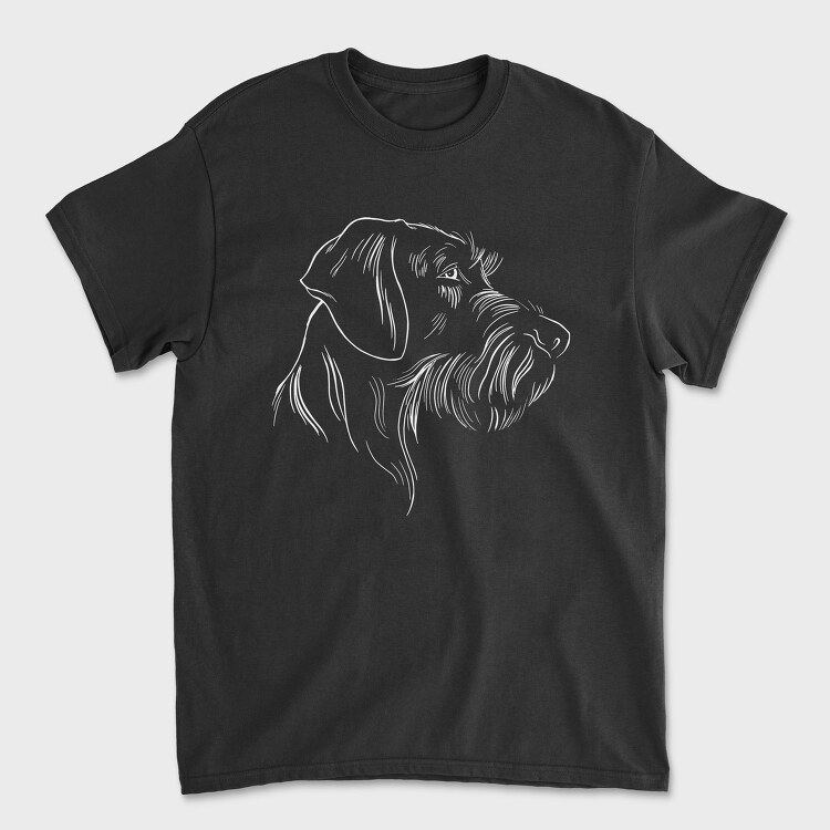 German Wirehaired Pointer, Tricou Barbati (Unisex)