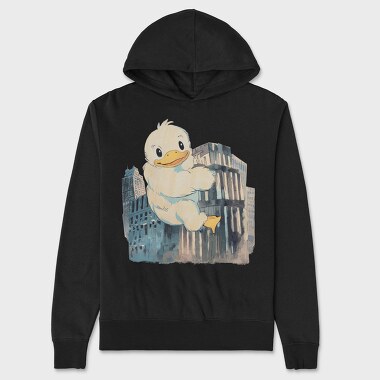 Giant Duck City Building, Hanorac Oversize Barbati (Unisex)