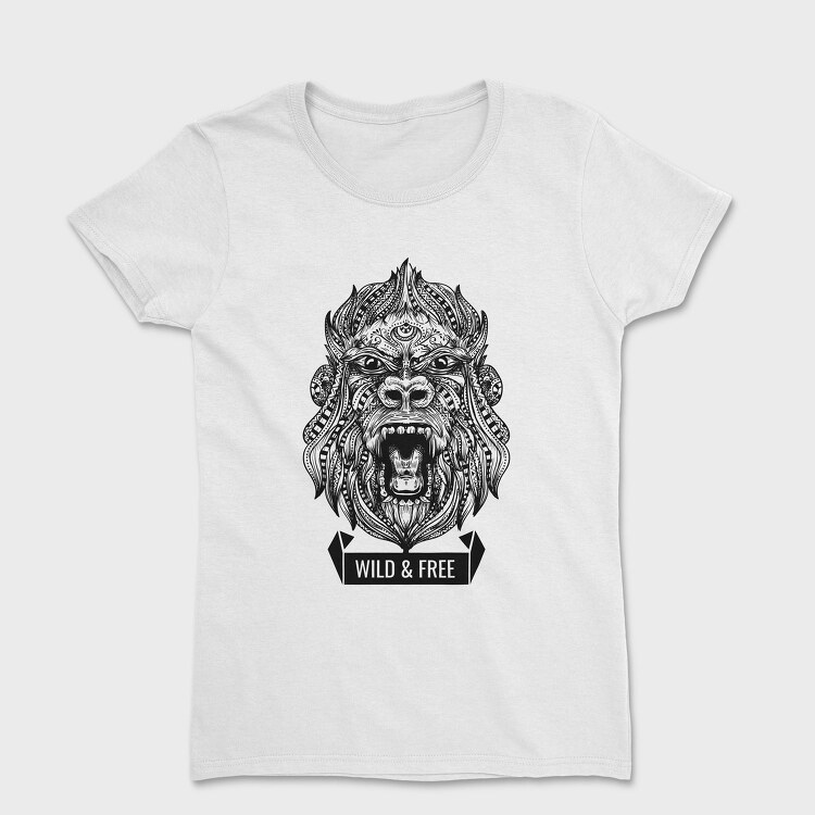 Gorilla Illustration, Tricou Femei
