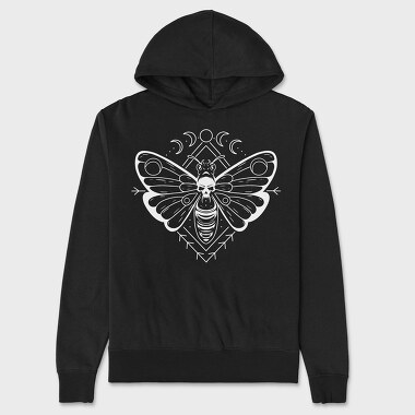 Goth Night Moth Death, Hanorac Oversize Barbati (Unisex)