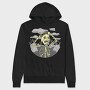 Graveyard Skeleton Unhappy Squeleton In A, Hanorac Oversize Barbati (Unisex)