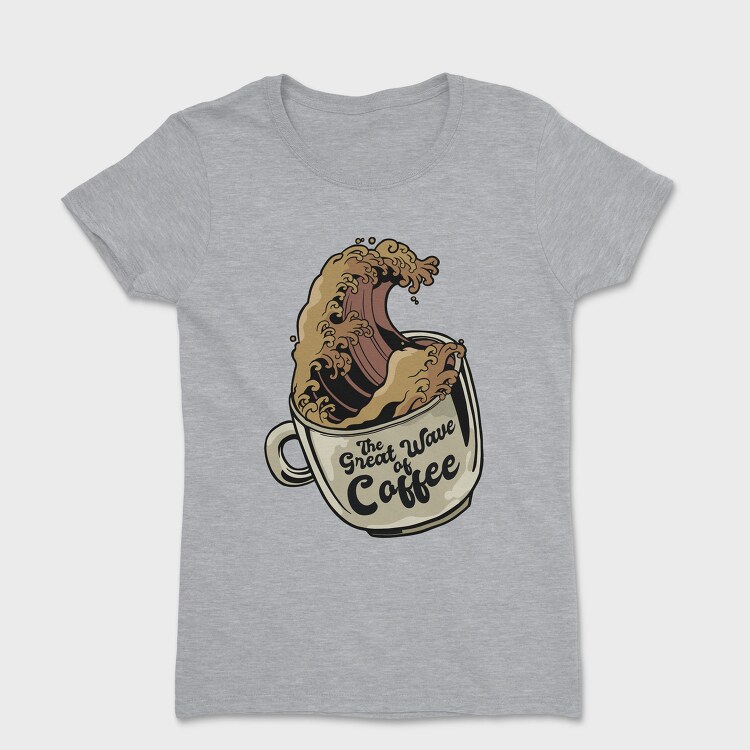 Great Wave Coffee Cup, Tricou Femei