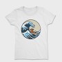 Great Wave With Meeple Surf, Tricou Femei