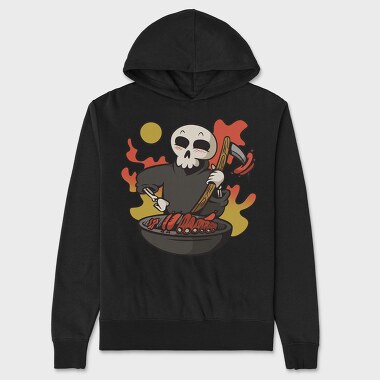 Grim Reaper Cooking Grill Grimp Bbq, Hanorac Oversize Barbati (Unisex)