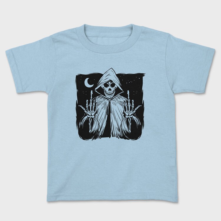 Grim Reaper Creature Finger, Tricou Copii