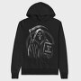 Grim Reaper Humor Sign, Hanorac Oversize Barbati (Unisex)