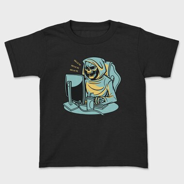 Grim Reaper Working From Home Skull, Tricou Copii