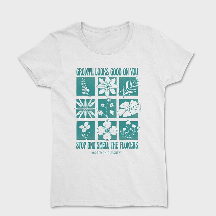 Growth Elements Floral Spring, Tricou Femei