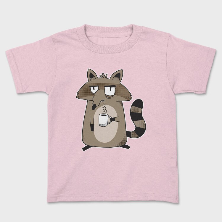 Grumpy Raccoon Coffee, Tricou Copii