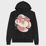 Guinea Pig And Strawberries Kawaii With, Hanorac Oversize Barbati (Unisex)