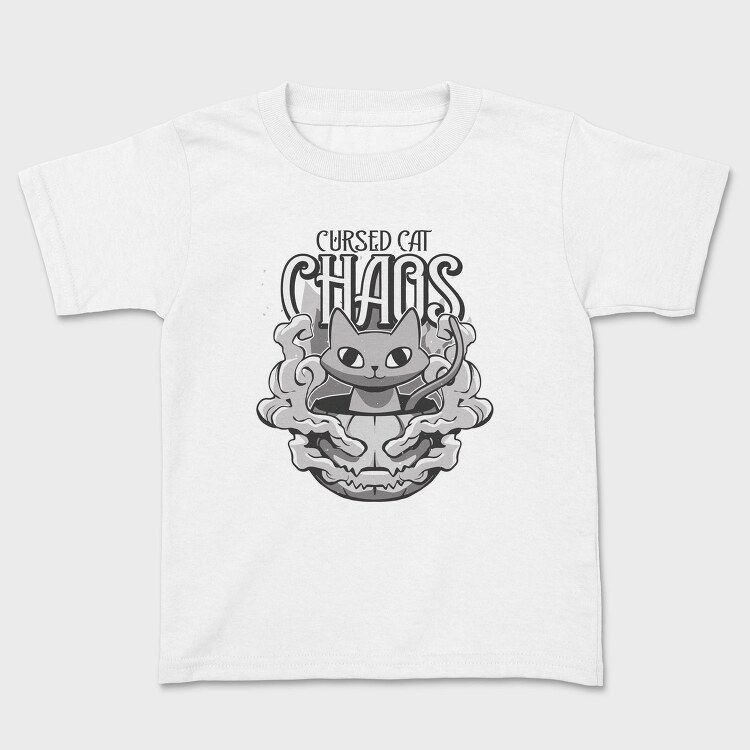 Halloween Cat Chaos Quote, Tricou Copii